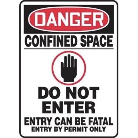 Accuform OSHA DANGER SAFETY SIGN CONFINED MCSP002XT MCSP002XT